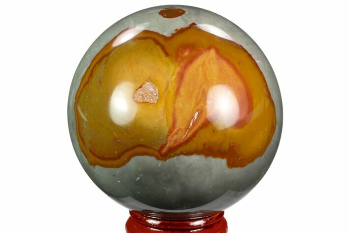 Polished Polychrome Jasper Sphere - Madagascar #124151